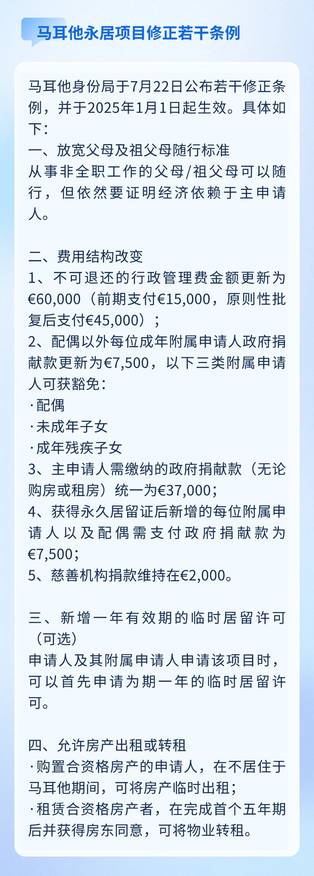 美國H-1B簽證配用完，無第二輪抽簽；馬耳他永居公布若干修正條例